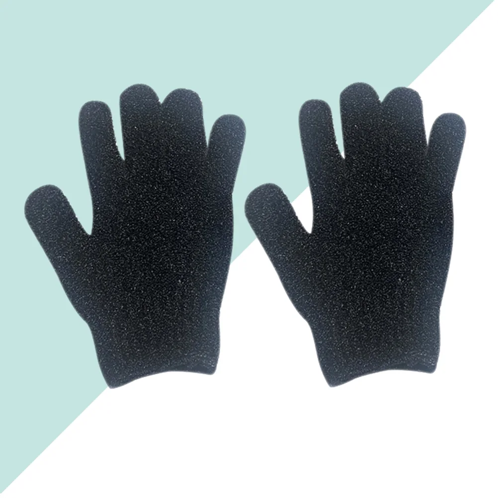 

2pcs Exfoliating Gloves For Body Scrubbing Bathing Accessories Rubbing Gloves Textured Bath Mitts Double Sided