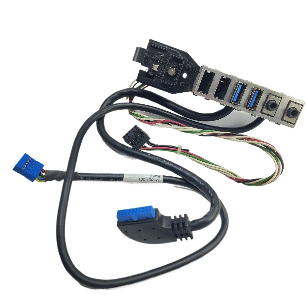 Computer USB 3.0 Socket and ON/Off Power Button Switch with Cable Replacement for HP 480 G2 490  400  MT Chassis