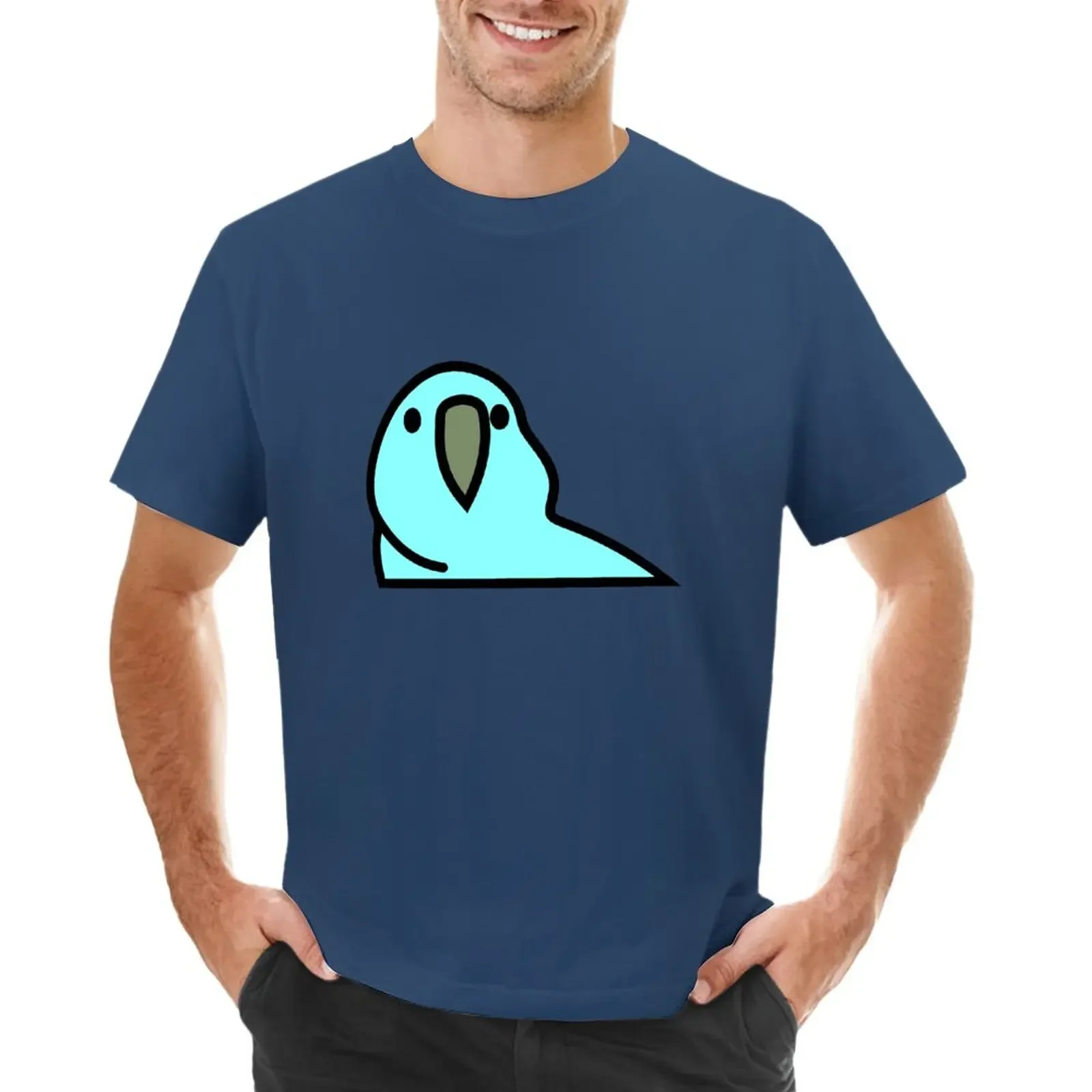 Мужская футболка PartyParrot, цвет коричневый, большие размеры