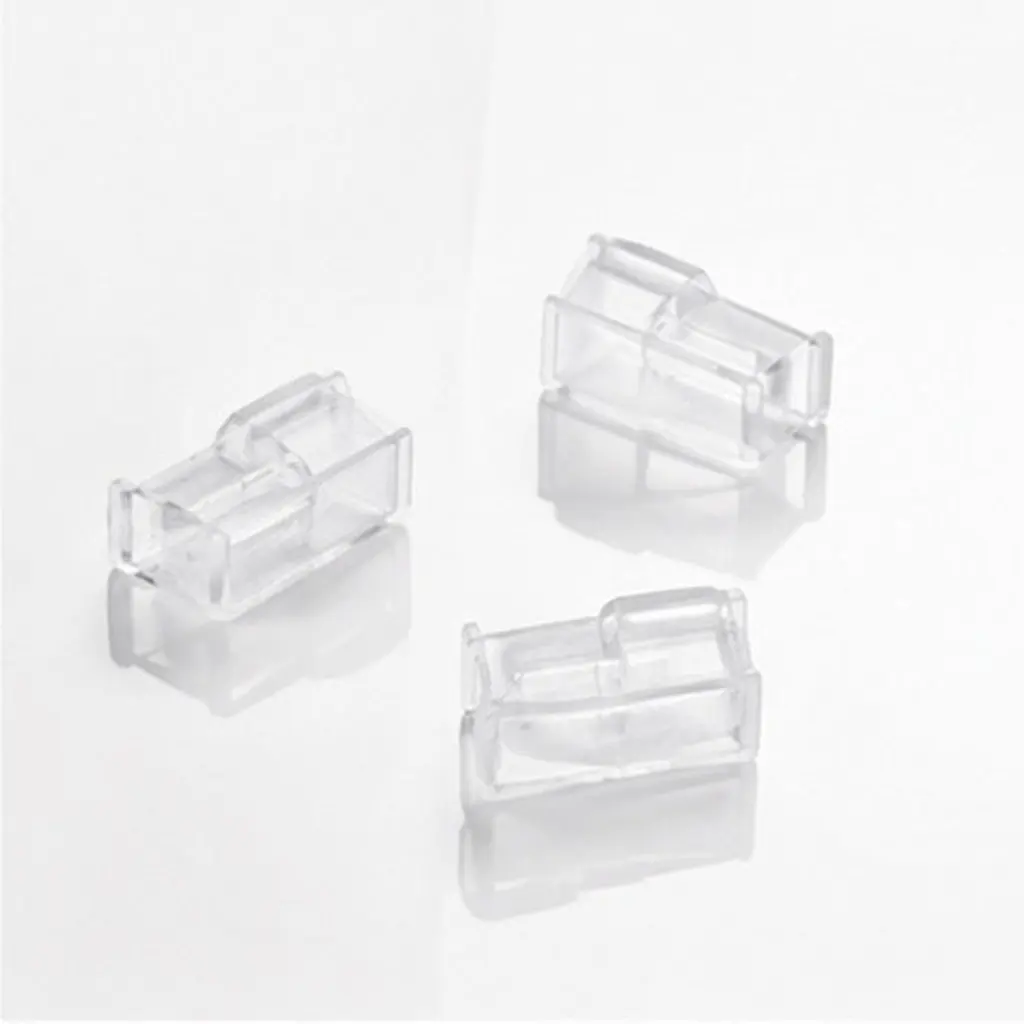 50Pcs USB Protective Plugs Transparent Plastic Covers Standard Port for Laptop Pc USB Slot Dust Proof Dirt Splash Guard