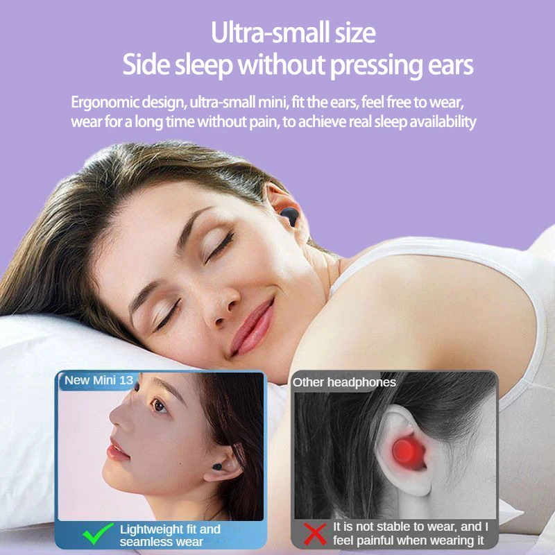 2024 nuove Mini cuffie invisibili TWS Bluetooth 5.3 auricolari Wireless Heasets HIFI Stereo riduzione del rumore auricolari per iphone