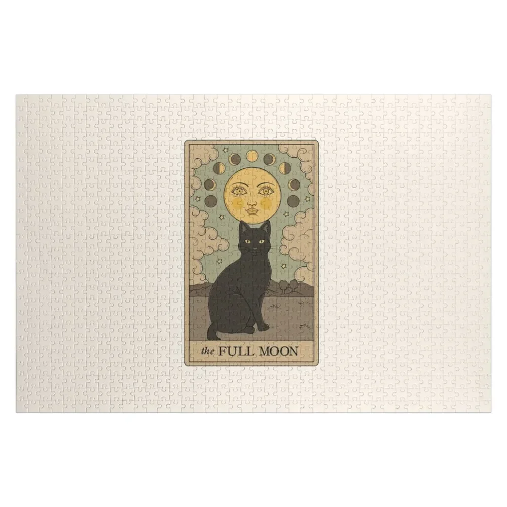 

The Full Moon Cat Jigsaw Puzzle Jigsaw Custom Novel Toys For Children 2022 Personalized Baby Toy Puzzle