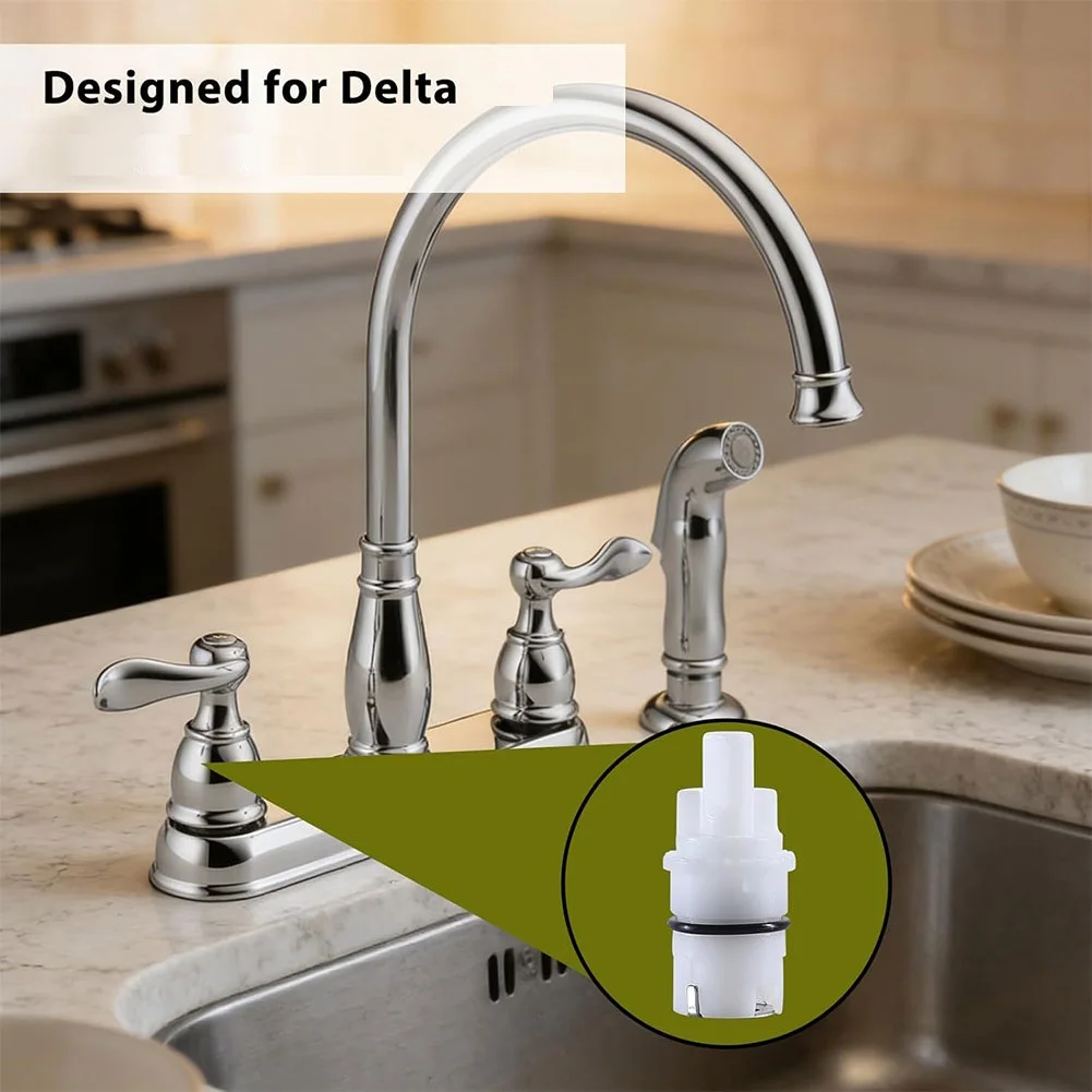

1 Pair Plastic For RP42096 Faucet Cartridge Repair Kit For Peerless Faucet With Nuts And Seals For Home Bathroom Kitchen