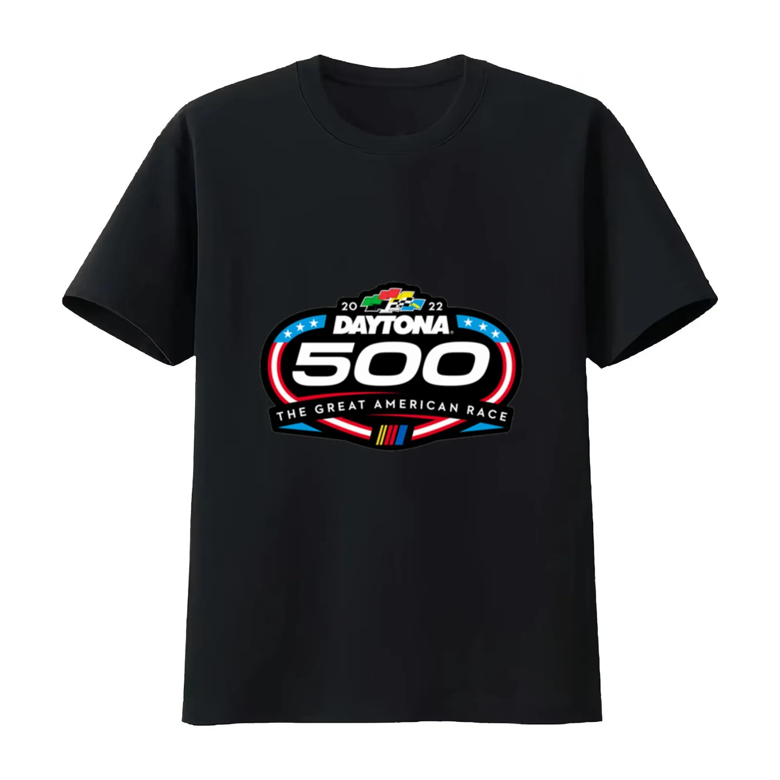 NASCAR Daytona 500 logo 2022| Perfect Gift T-Shirt Summer Casual Cotton Tee Oversized Streetwear Tops Vintage Graphic Print