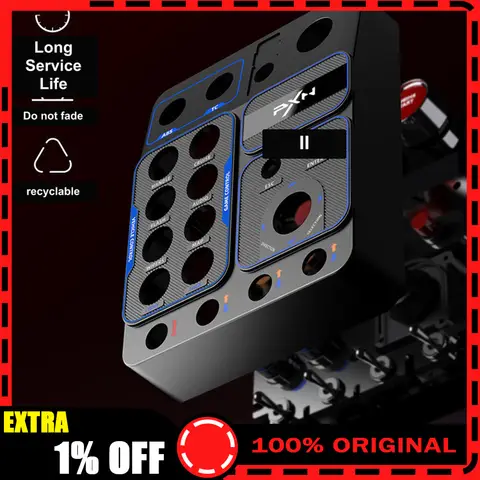 PXN CB1 Racing Simulator Button Box 30 Programmable Keys RGB Light Truck Game Control Panel