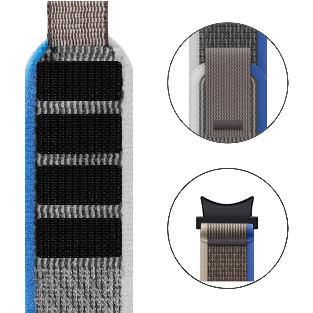 Straps For Samsung Galaxy Watch 5 Pro/7/6/5/4 44mm 40mm 43 47 Nylon Trail Loop Sport bracelet correa Galaxy Watch 6 Classic band