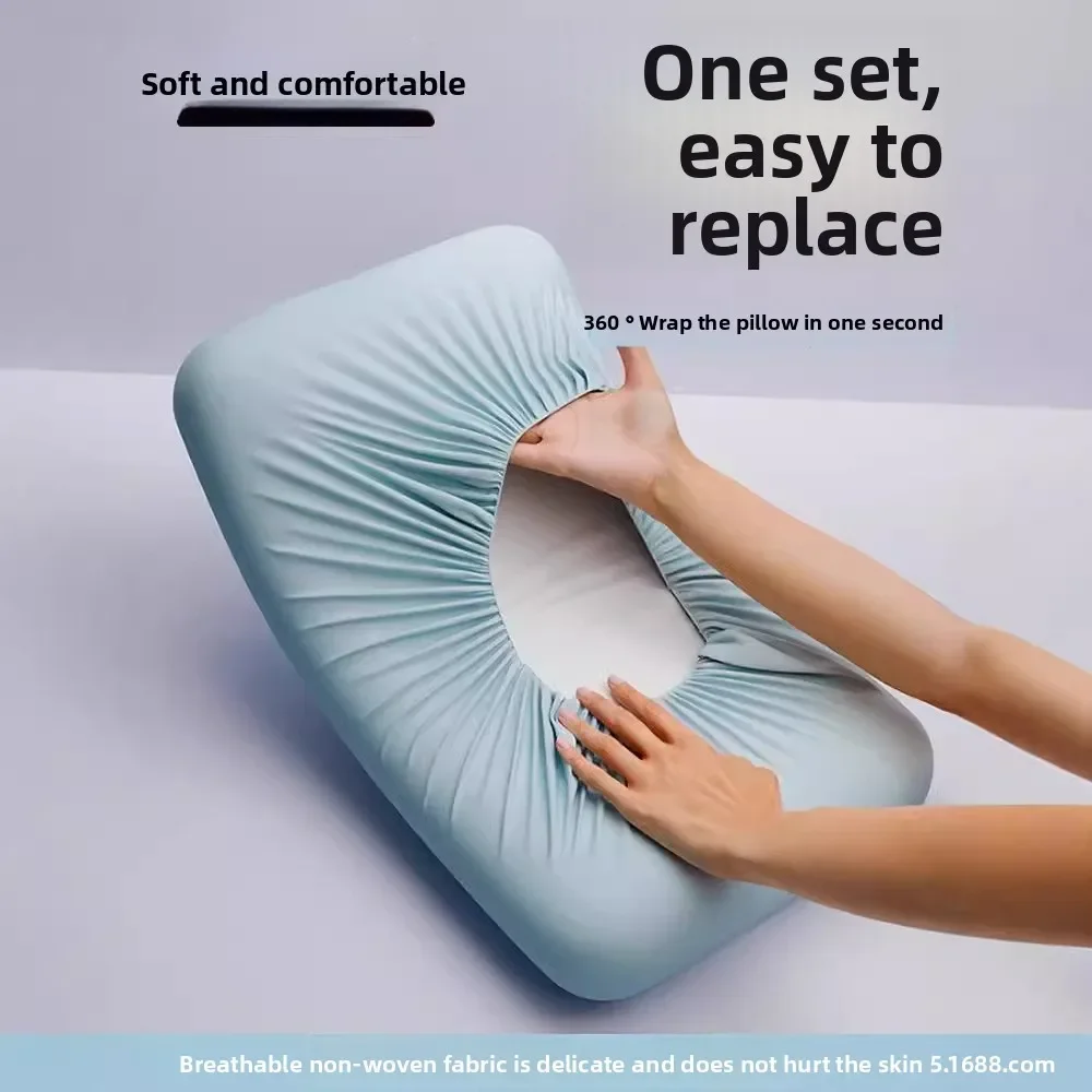 غطاء وسادة للاستعمال مرة واحدة، مقاوم للأوساخ والمعقمة للسفر، مزدوج الحجم، قطار الفندق، لوازم السياحة النائمة المحمولة