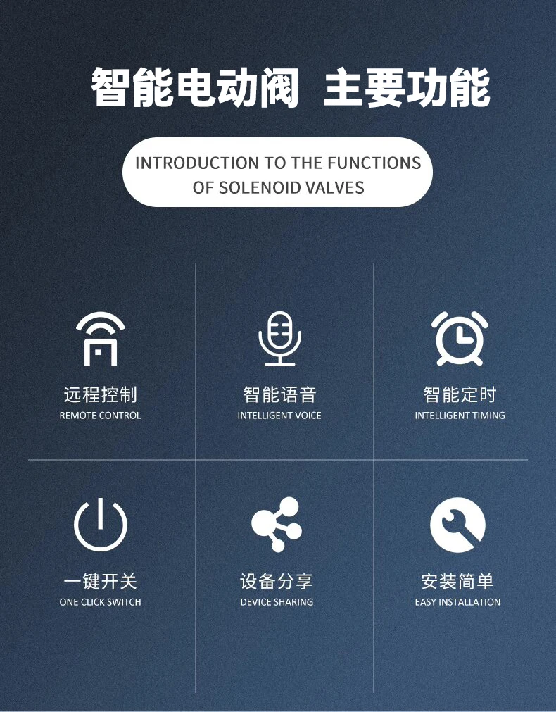 WiFi Smart Ball Valve, 12V DC Automatic Water Shut Off Valve with App Control
