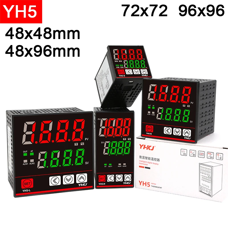 

YH5-S интеллект цифровой ПИД-термостат SSR релейный выход YH5-H YH5-M YH5-L регулятор температуры цифровой дисплей интеллектуальный