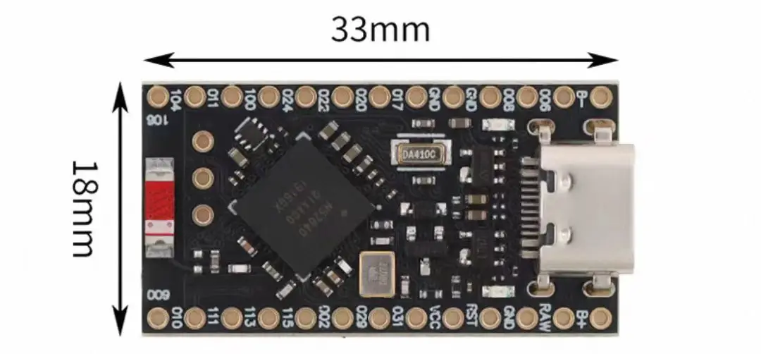NRF52840 Development Board Compatible With Nice!Nano V2.0 Bluetooth Charging Management Pro Micro NRF52840