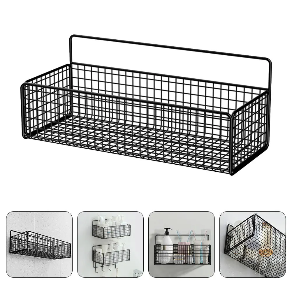 

2Pcs Hanging Storage Basket No Drilling Shower Shelf Organizer for Kitchen and Bathroom Decor Shower Organizer