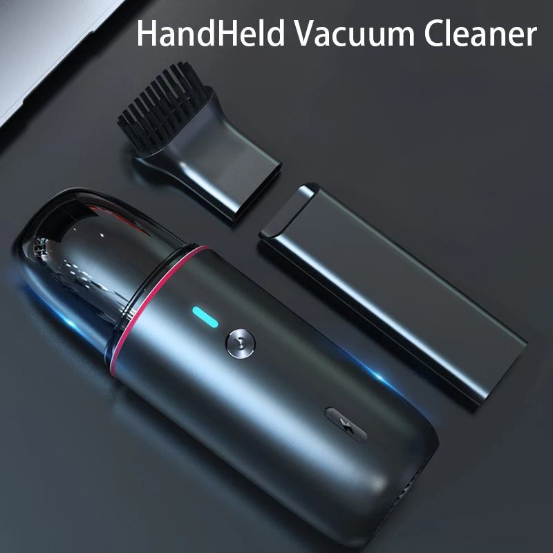 Portable Car Vacuum Cleaner Wireless Handheld Auto Vaccum 4000Pa Suction for Home Desktop Cleaning Mini Vacuum