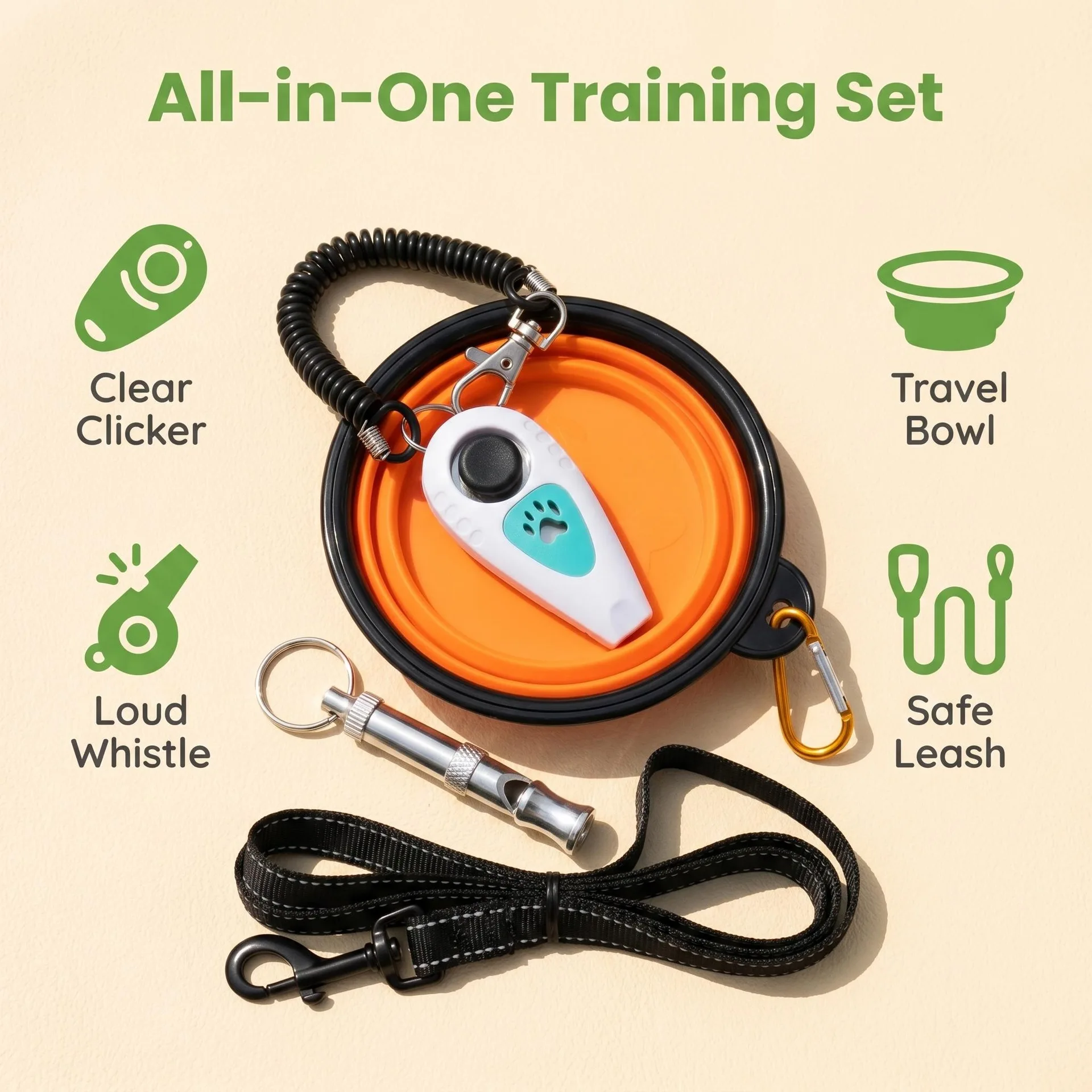 All-in-one pet training kit, button trainer