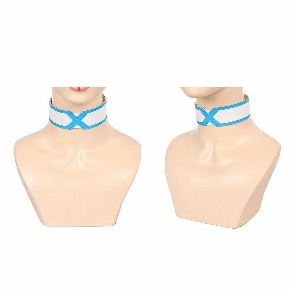 إيما تأثيري الصقيع قلادة الكرتون الملكة فانتازيا شريط حول ياقة الملابس الكبار النساء هالوين كرنفال زي الاكسسوارات برقبة الهدايا #2