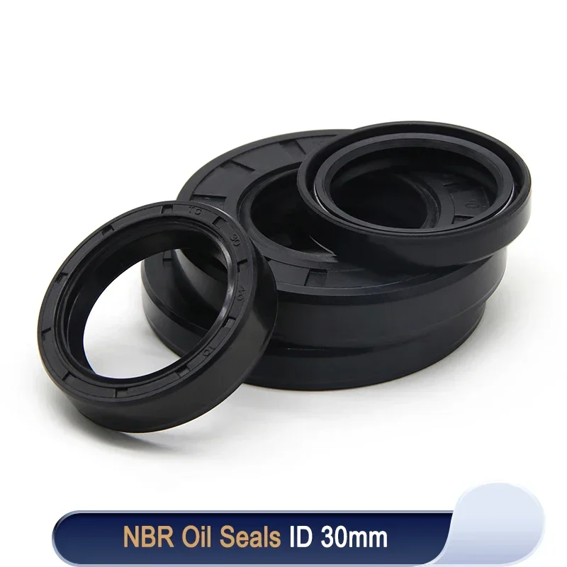 NBR Oil Seal ID 30mm TC-30*36/40/45/46/50/52/55/58/60/62/65/72/75/80/85*5/7/8/9/10/12mm Nitrile Rubber Shaft Double Lip Gasket