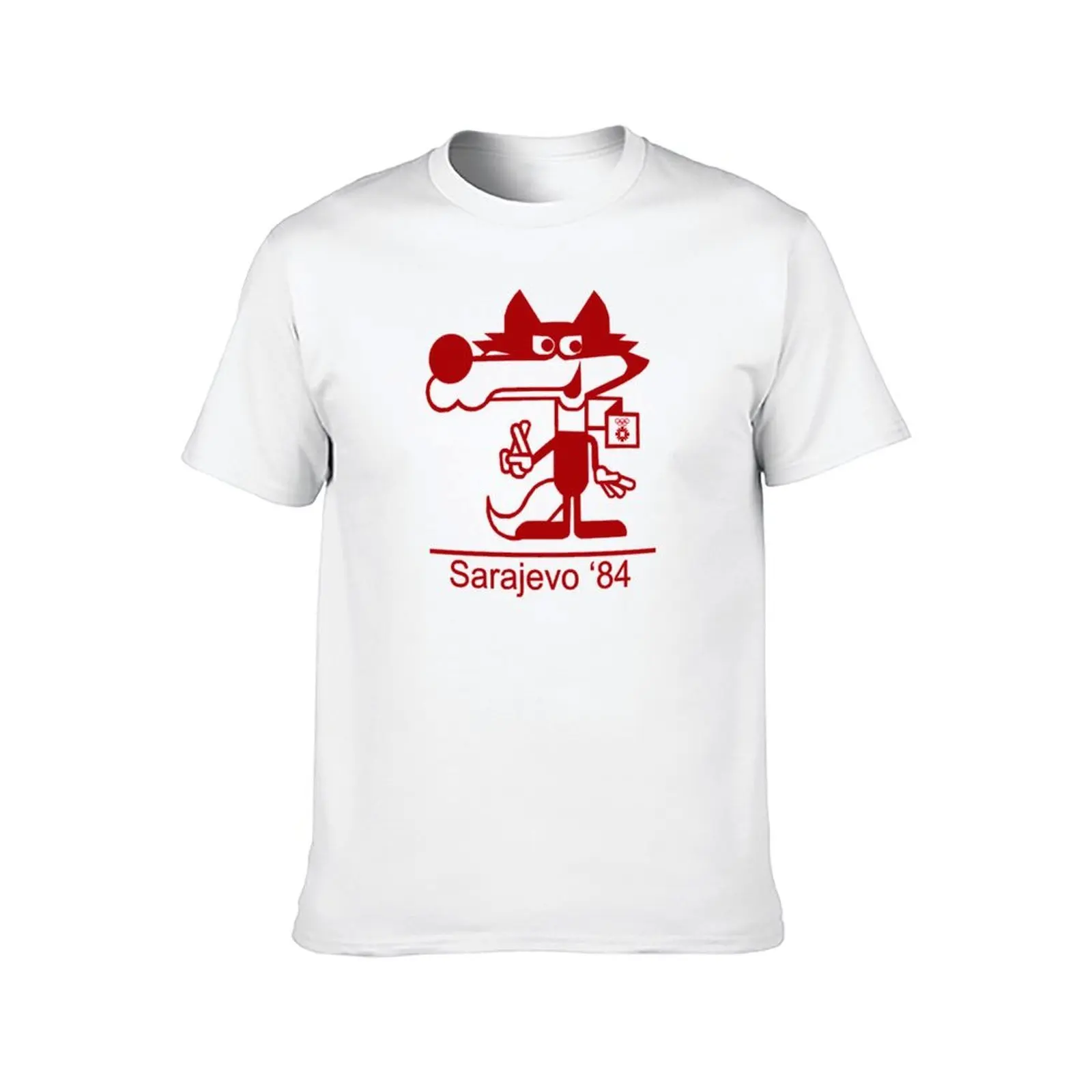 Vucko - Mascot 1984 - Sarajevo T-Shirt man t shirt cotton anime tshirt T-Shirt