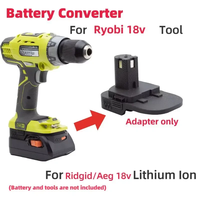 

Battery Adapter For Ridgid AEG 18V Li-Ion Battery Converter Adapter To Ryobi 18V Power Tools(Not include tools and battery)