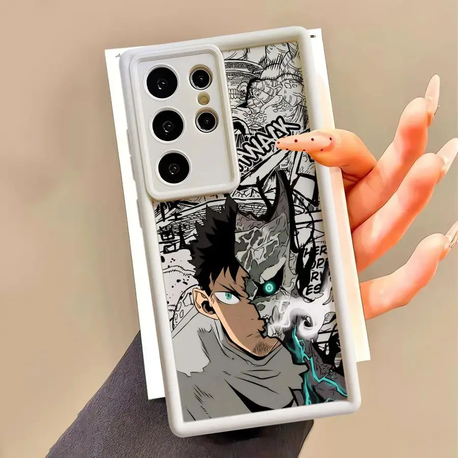 コミックキュートモンスター怪獣No.8スマホケース Samsung Galaxy S24Ultra S21 S22 S20FE S23 FE S25+ S24 Plus S25 Ultra ソフトカバー