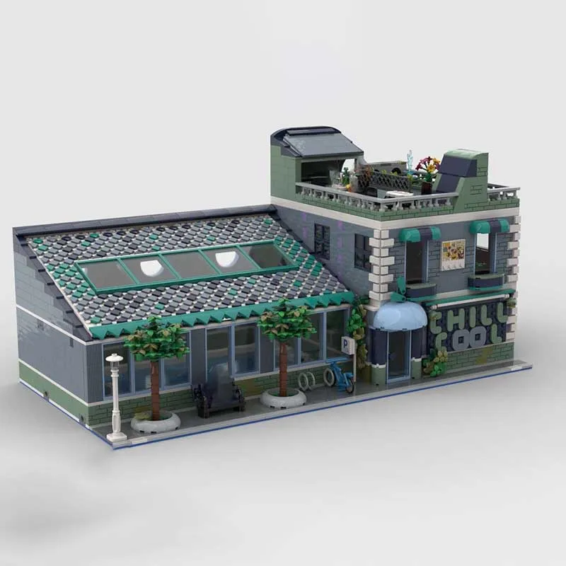 Model Ulicy Miejskiej Moc Klocki Konstrukcyjne Miejski Basen Model Technologiczny Klocki Prezenty Zabawki Świąteczne Zestaw do Samodzielnego Montażu