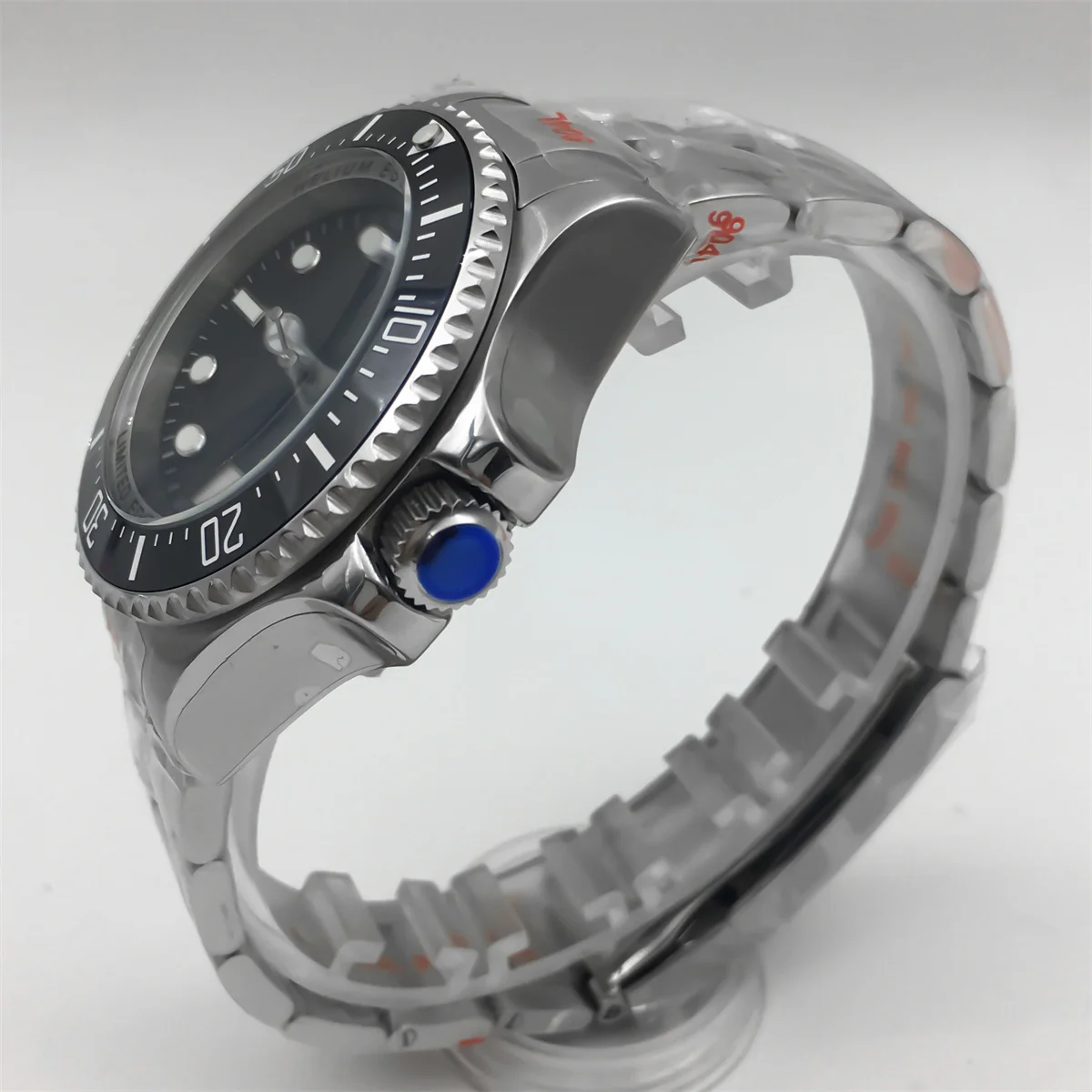 ブリガー-男性用自動ダイビングウォッチ,防水,サファイアガラス,セラミックベゼル,ステンレススチールストラップ,c3ルーメンハンド,43mm, 100m,nh35a