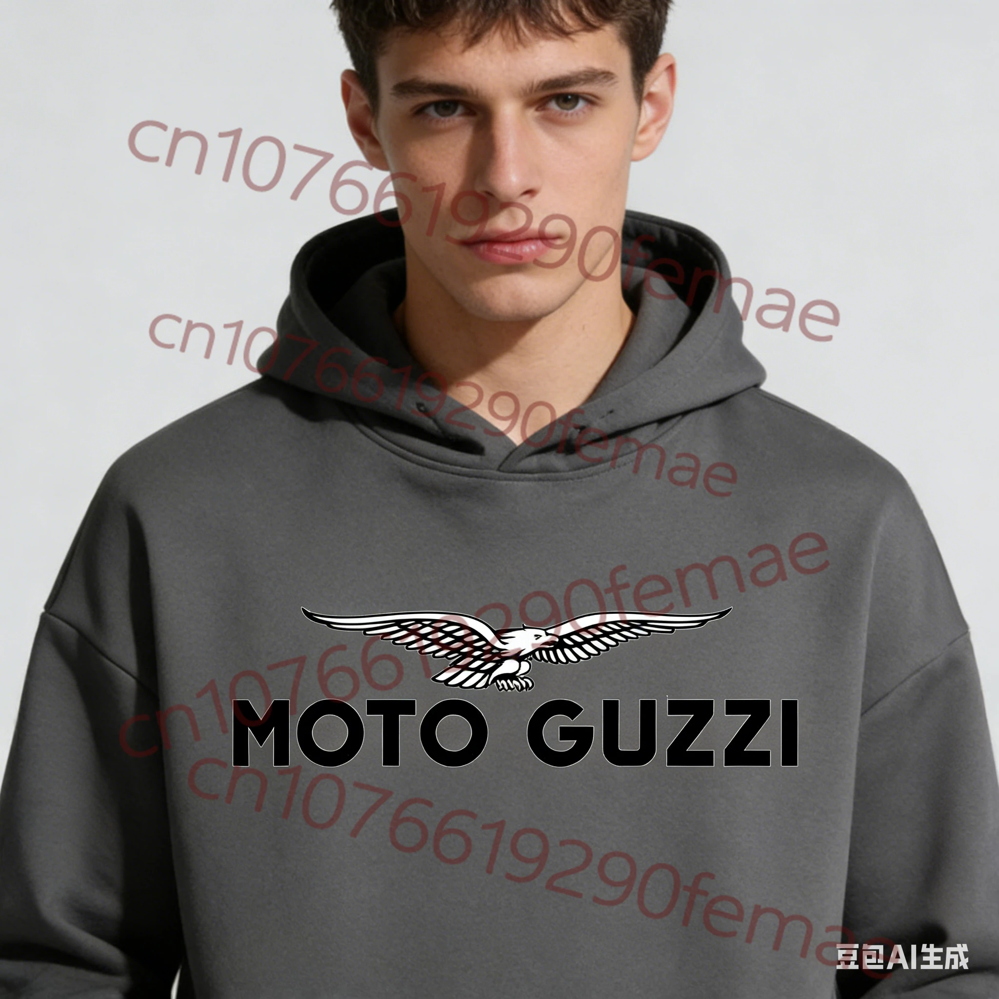 

2026 New Arrival Men's Trendy MOTO GUZZI Print Hoodie, Home & Travel Casual Top for Three Seasons (Spring/Autumn/Winter)