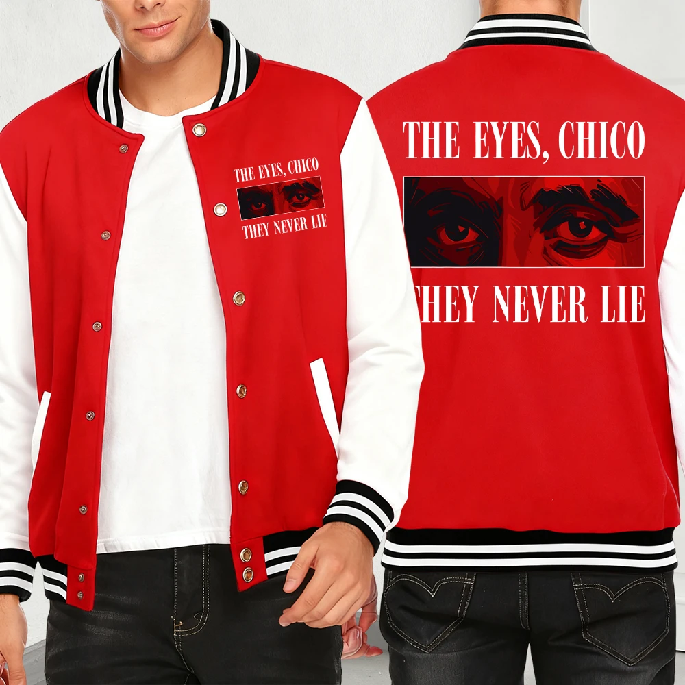 

The Eyes Chico They Never Lie Print Jackets Men Hip Hop Personality Fashion Street Clothes Fleece Pullover Menswear Autumn Coat