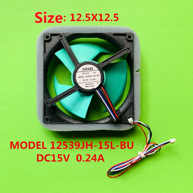 

NMB-MAT 12539JH-15L-BU DC15V 0.24A for Refrigerator refrigeration fan 130mm*130mm*20mm