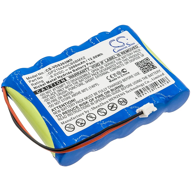

Ni-MH Medical Battery for VDW, 6.0V, 2000mAh, Compatible Models: Silver, Silver Reciproc, SR2634, V0411630000000
