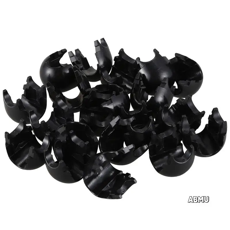 

60Pcs Climbing Rope Net Plastic Connector Net Buckle For Outdoor Amusement Swing Climbing Rope Black