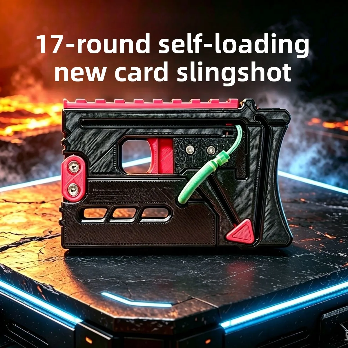 MagaPivot Card EDC Multi-shot Ammunition-loading Slingshot Stringing Aiming 3D Printing PLASTIC Foldable Highly Precise Thicken