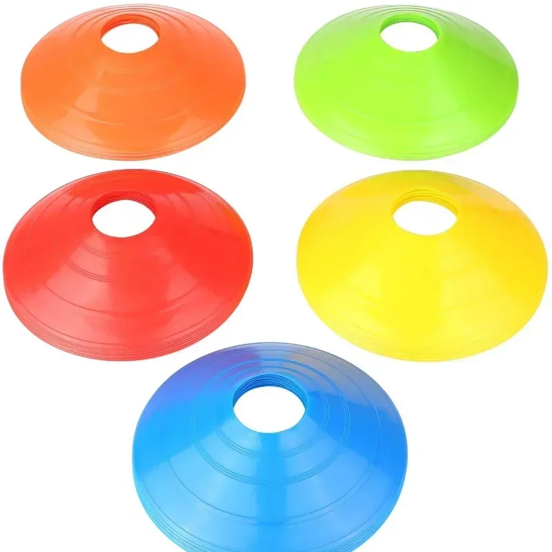 10 Pçs/set Equipamento de Treinamento de Futebol Marcador Discos Marcadores de Obstáculos Roadblocks Cone Discos Marcadores de Pé Equipamento de Treinamento de Futebol