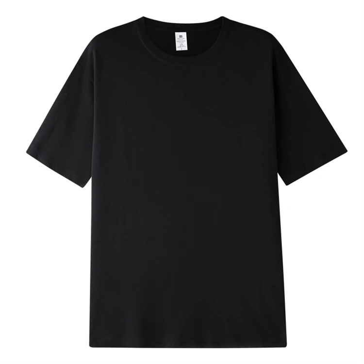 Heavyweight Pure Cotton  Color Short Sleeve T-Shirt Men Women Base Shirt White Body Top Inner Wear Extra Large Half Slee...