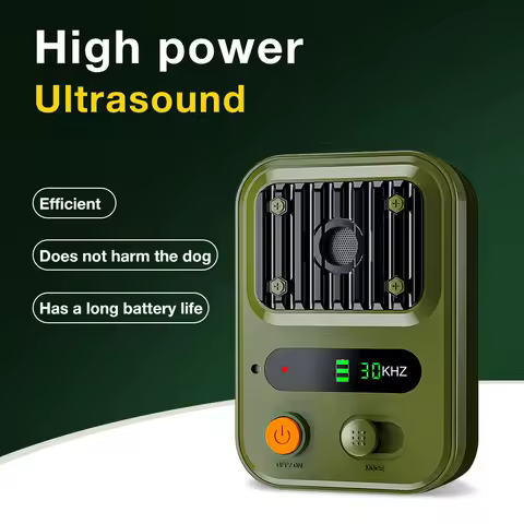 High-Powered Ultrasonic Bark Deterrent Dog Stopper Rechargerable Dog Anti-Barking Device Sonic Barking Deterrent Control