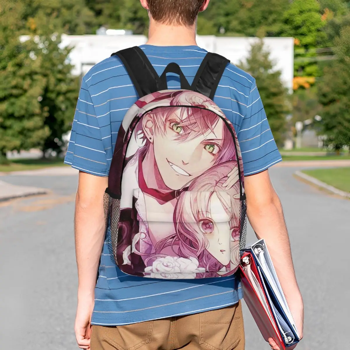 Diabolik Lovers Anime Backpack Student BookBag Kids School Bag Laptop Shoulder Bags for Boys Girls