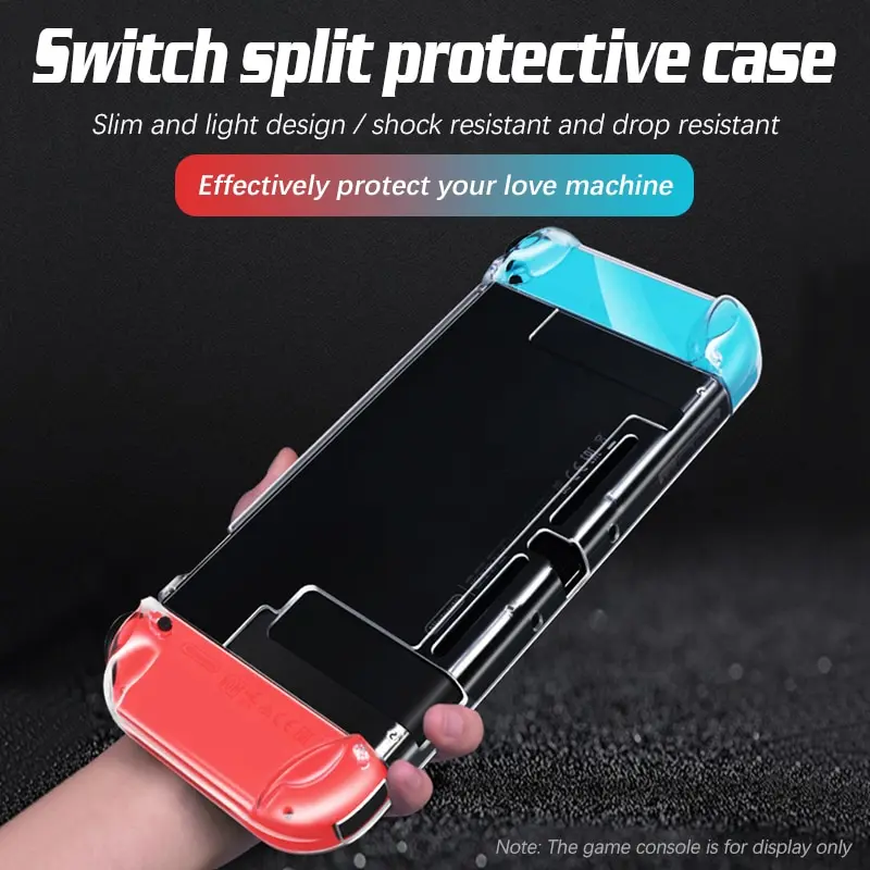 Suitable For Nintendo Switch High Transparency Pc Protective Case Game Console Handle Full Package Ultra Thin Split Protective