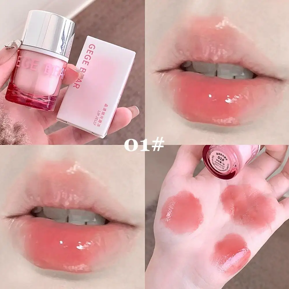 Gloss Lip Balm Water-Gloss Mirror Finish, ให้ความชุ่มชื้น, ให้ความชุ่มชื้น, ไม่เหนียวเหนอะหนะ, Cup-Proof, เครื่องสําอางริมฝีปากอวบอ้วน