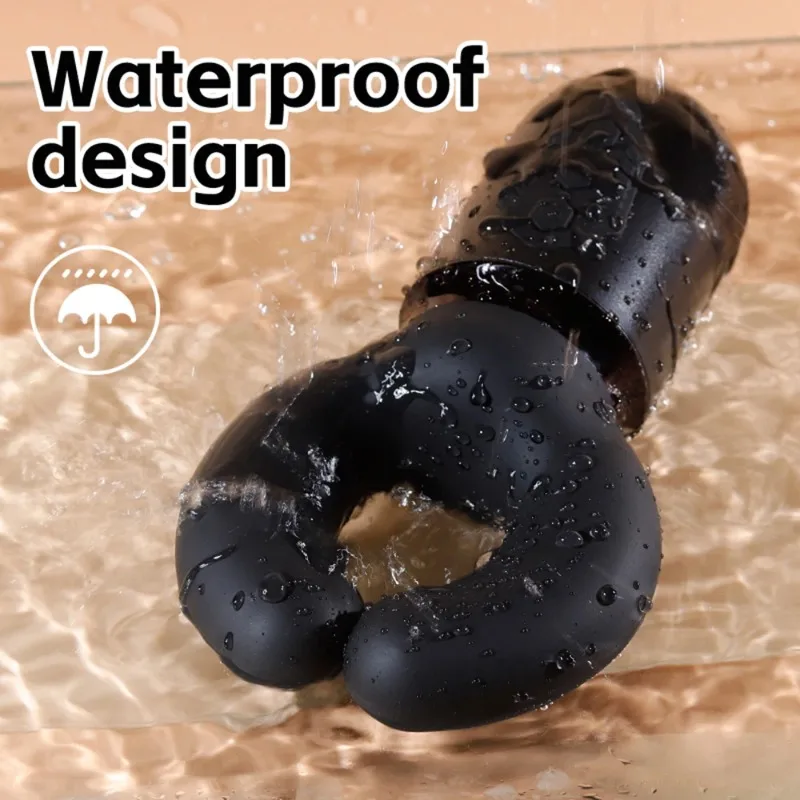 حشفة القضيب طويلة الأمد ممارسة هزاز القضيب المدرب حشفة هزاز محفز الذكور لعبة الجنس الضارب حشفة المدرب محفز #5