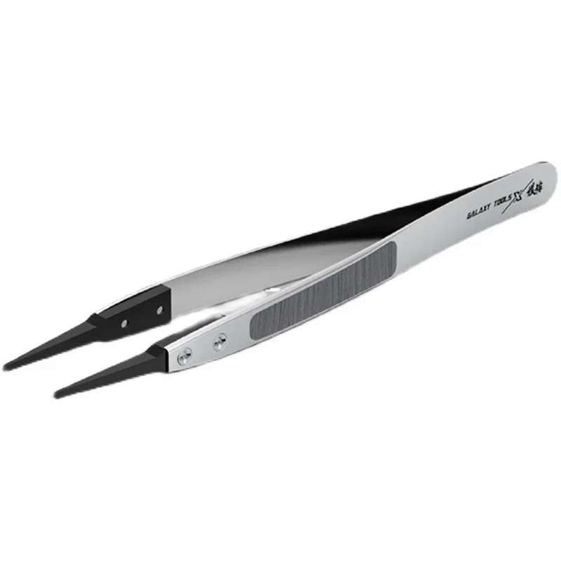 Galaxy T10A08/T10A09/T10A10 Antistatic Tweezers with Replaceable Chucks Model Making Tools for Model Hobby Tools DIY