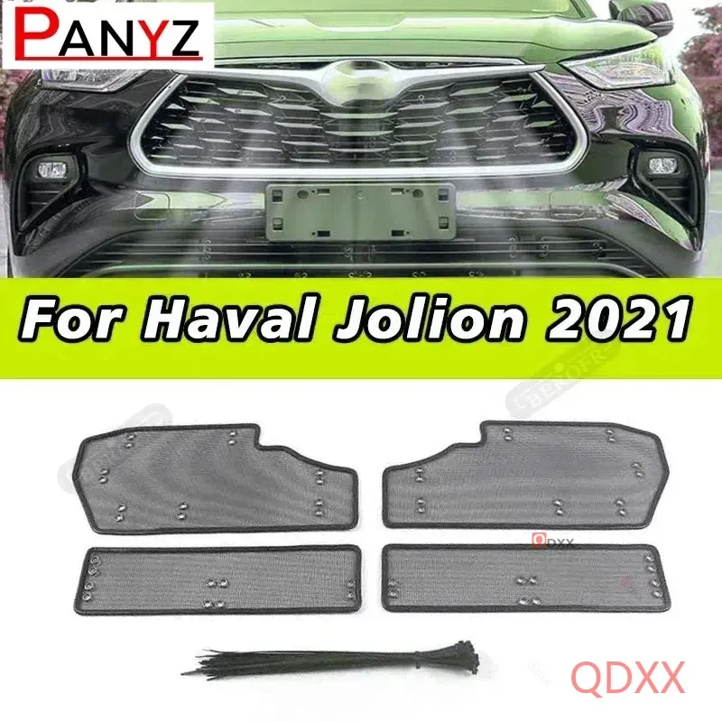 For Haval Jolion 2021 Stainless Steel Car Front Grille Insert Net Screening Mesh Water Tank Engine Protection Accessories