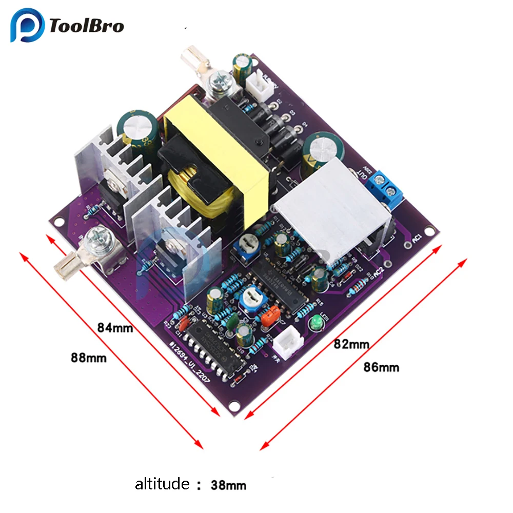 300W Corrected Sine Wave Inverter Board 50-60Hz DC-AC 12V to 220V Step Up Boost Converter Power Supply Module for Laptop Speaker