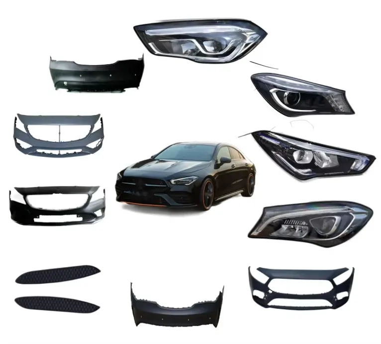 

STLFYiwangxin Auto Car Body Parts Front Bumper Headlight for Mercedes benz GLA GLK CLA 2019 2020