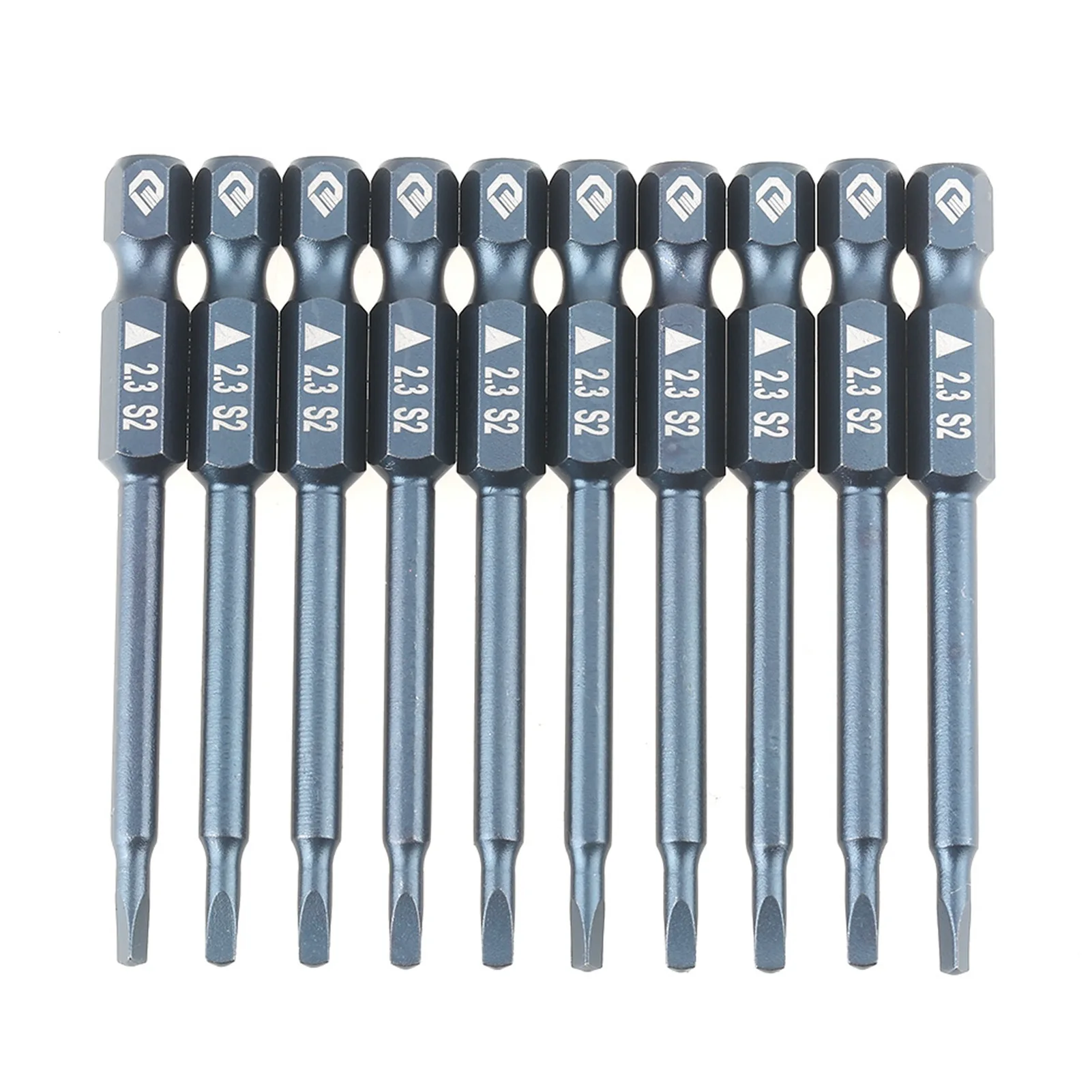 

10pcs 1/4inch Shank 65mm Alloy Steel Triangle Head Screwdriver Bits Set H6.3*65mm*2.3 Triangle Head Screwdriver Bit