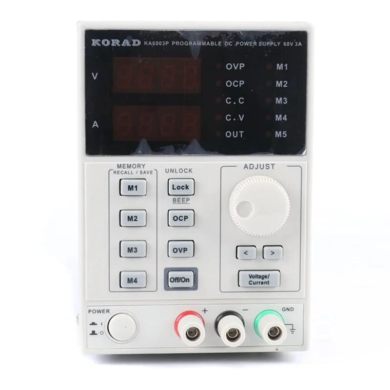 Fuente de alimentación regulada CC lineal programable, KA6002D, KA6002P, ajustable, 60V, 2A