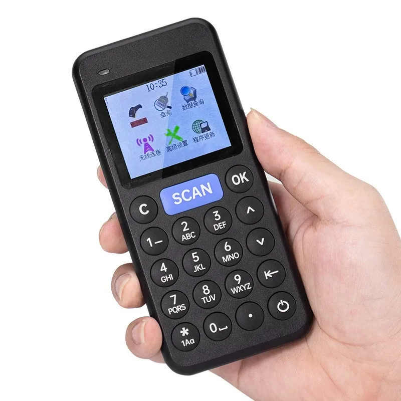

2025 hot sale QR code scanner warehouse tobacco wireless barcode with display QR code