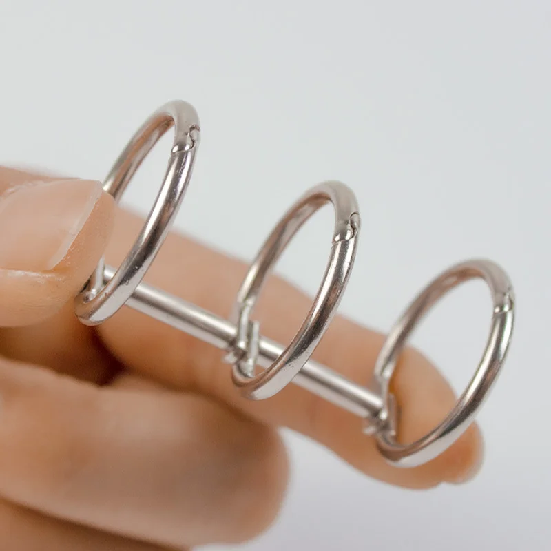 

3Pcs Metal Adjustable 3-Ring Binder Rings for DIY Journals, Albums, Calendars & Scrapbooks