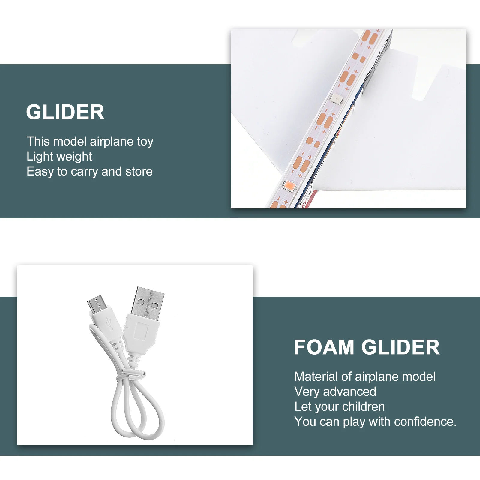 

2 шт., USB зарядный планер, самолет с подсветкой, детский уличный электрический самолет, образовательный игровой самолет, игрушечный планер, игрушечный самолет