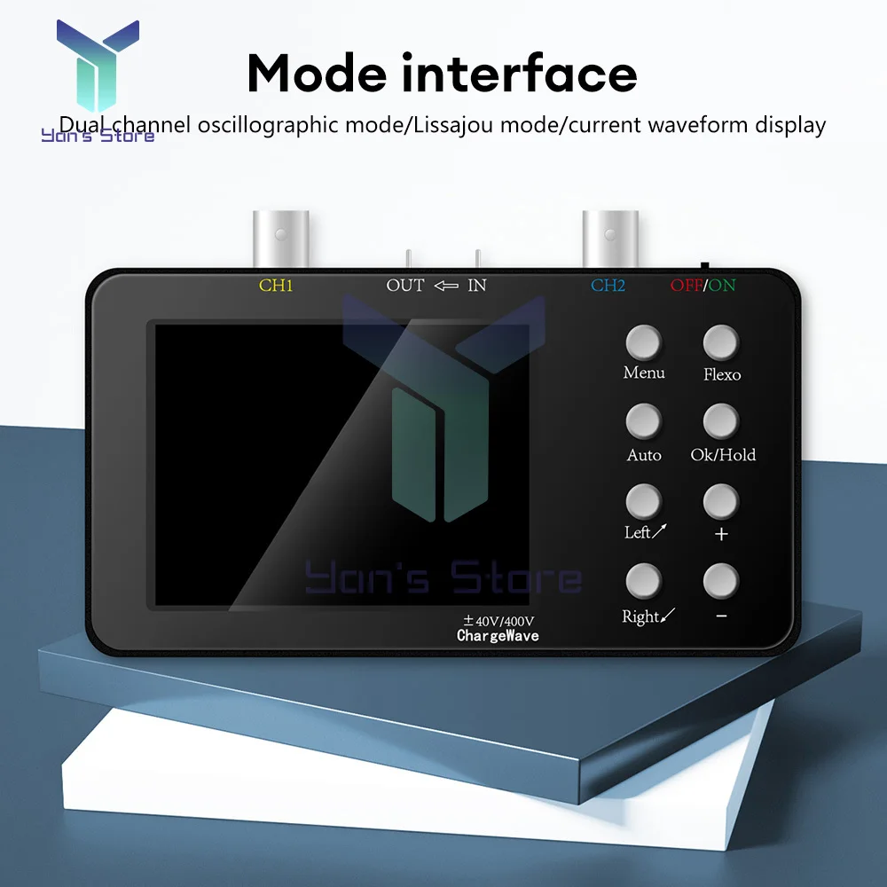 1Pcs Digitale Oscilloscoop Functie Signaal Generator 10MHz*2 2.5KSa/S 2 In 1 Dual Channel Oscilloscoop 10Mhz Signaal Generator