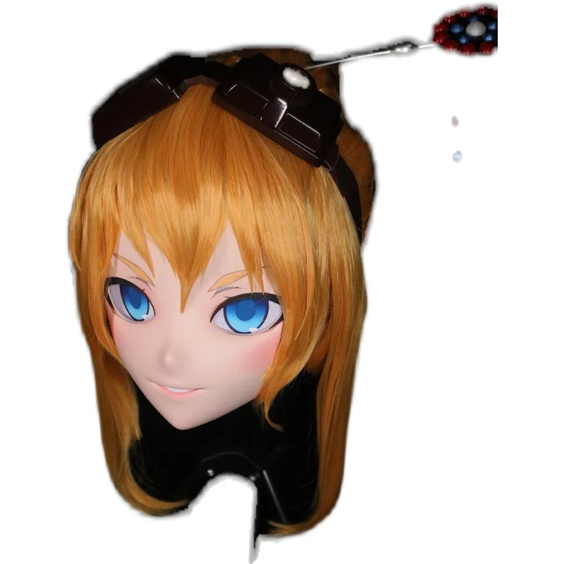 Kigurumi DNF Mechanical Girl Gun Kigurumi mask Full Headband Lock Cosplay Headshell Props Costume Anime Tour