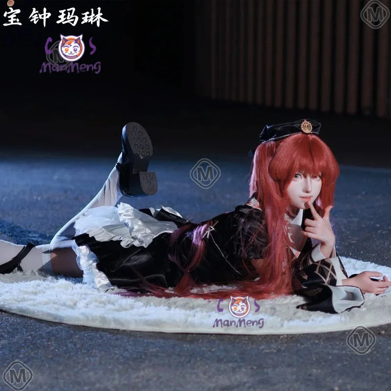 

Nun Marine Hololive Houshou JP Косплей Костюм капитана Женщины Лолита Готическое платье Опора Шляпа Аксессуары Комплект Униформа на Хэллоуин