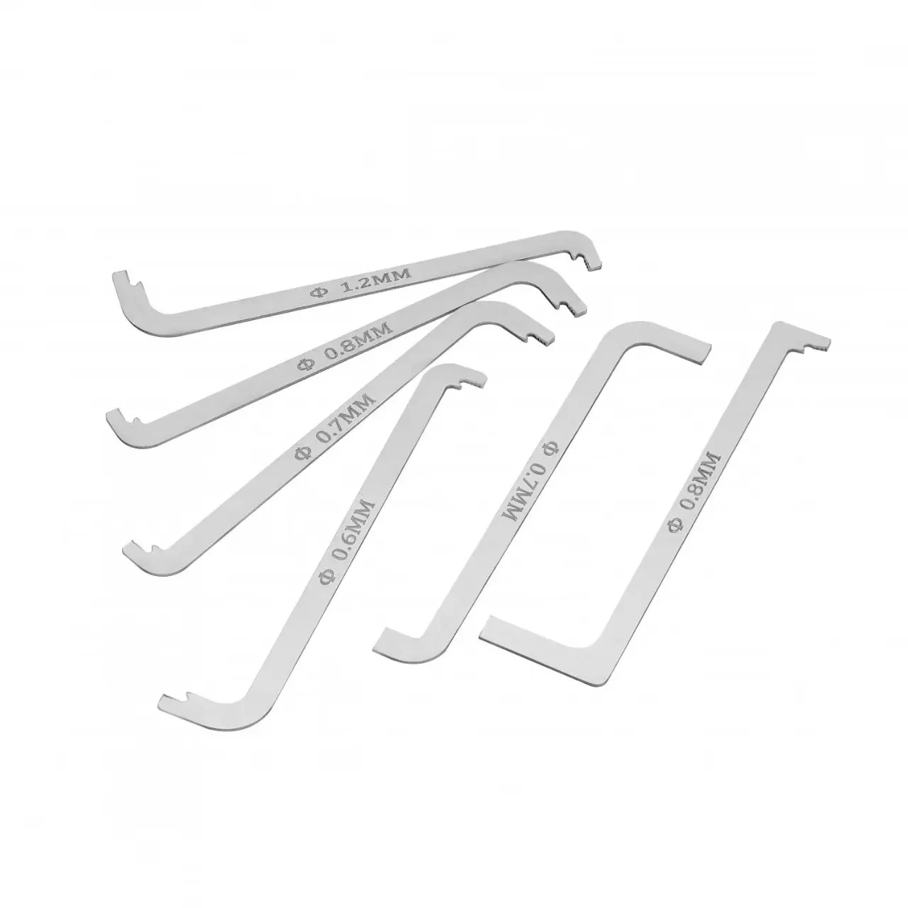 high quality practical locksmith tool 6 pieces / kit replacement turning tool / double head tension wrench tool